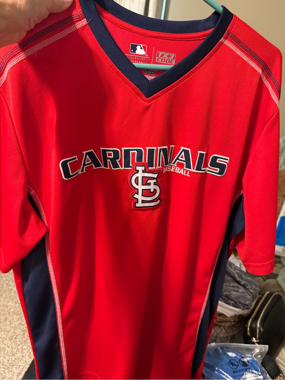 Genuine Merchandise Red and Navy St. Louis Cardinals Men’s Jersey